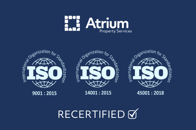 Atrium Property Services Achieves ISO Recertification – Atrium